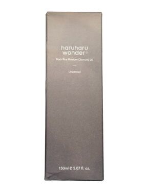 Haruharu Wonder Black Rice Moisture Cleansing Oil K-Beauty Double Cleanse NIB
